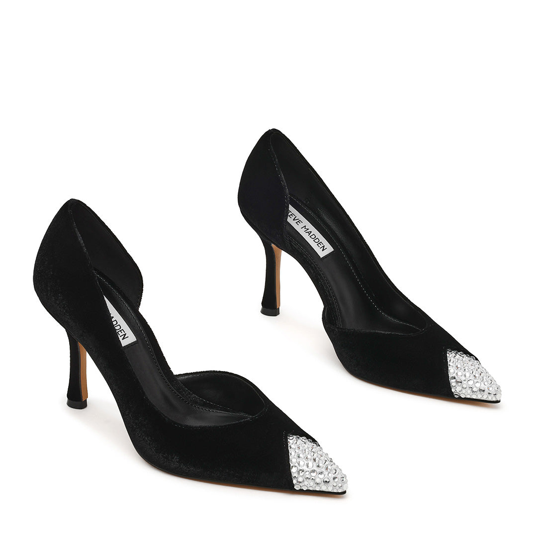 Steve Madden Refuel-R escarpins velours noir 9 cm