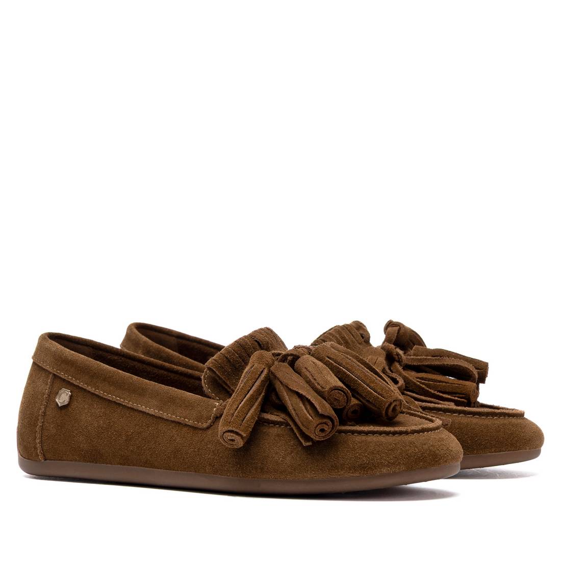 Carmela 16414604 mocassins cuir camel suède