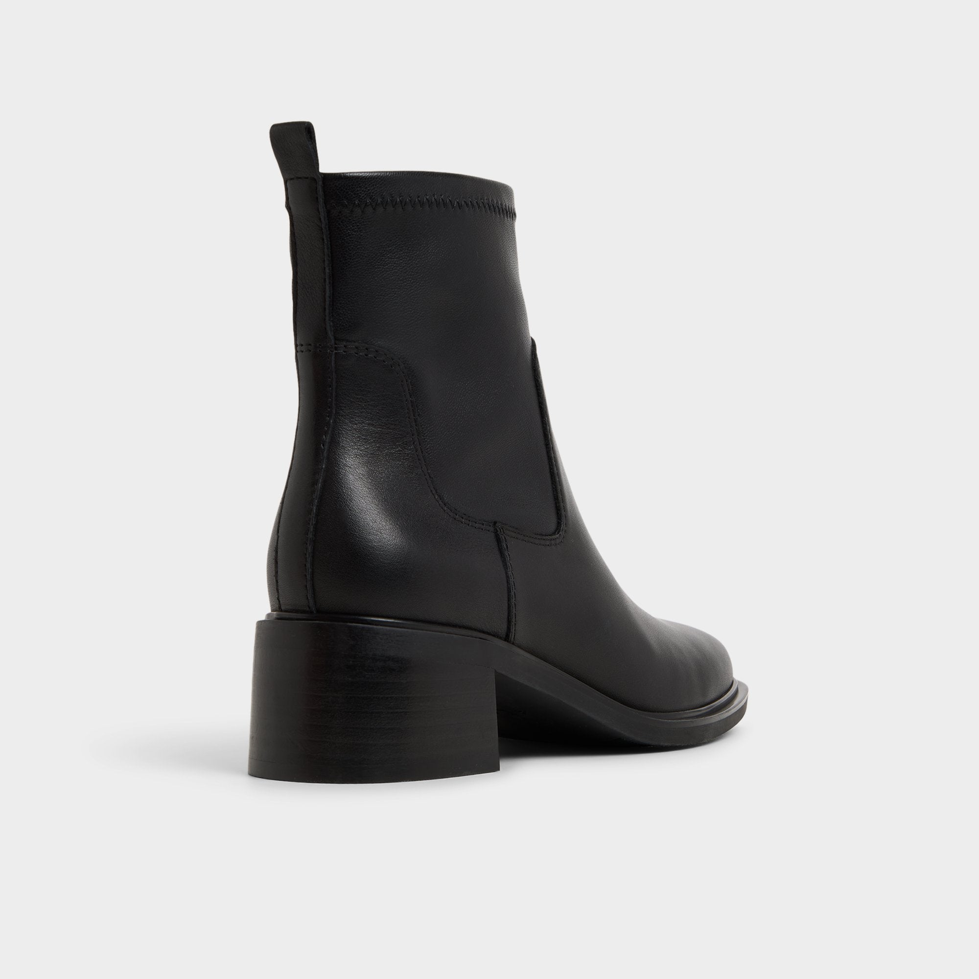 Aldo Tywyn bottines cuir noir talon bloc