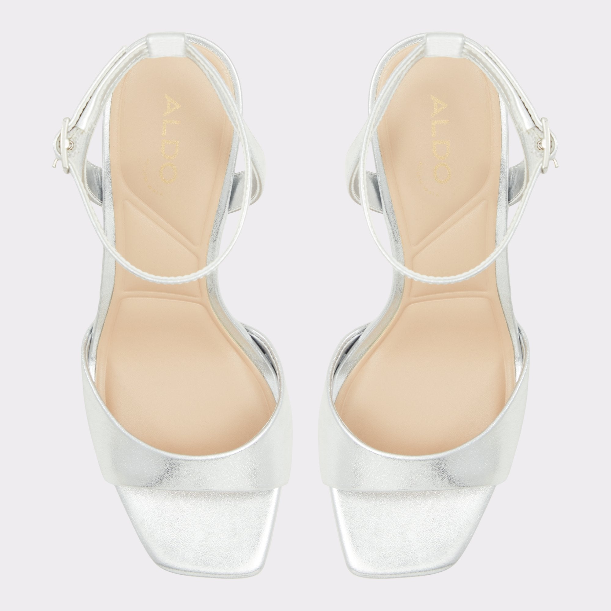ALDO Sake sandales talon argenté stiletto