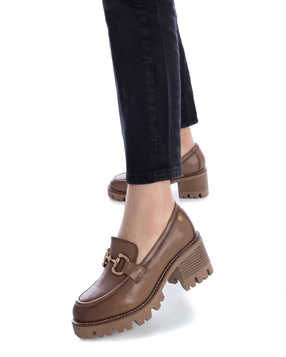 Carmela 16112902 mocassin femme cuir marron 6 cm