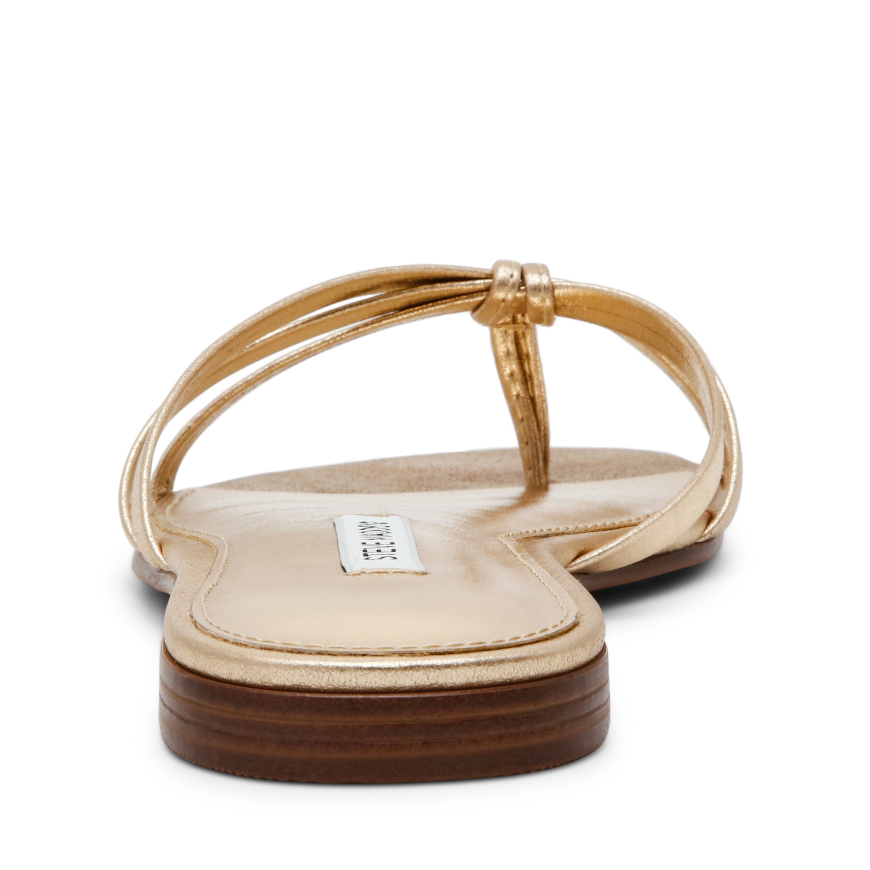 Steve Madden Calissi sandale plate cuir doré