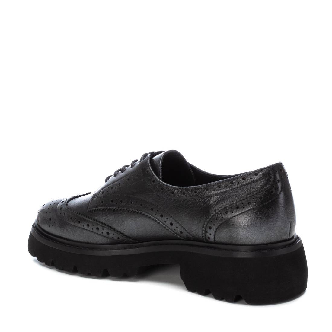 Carmela 16195303 derbies femme gris cuir à lacets