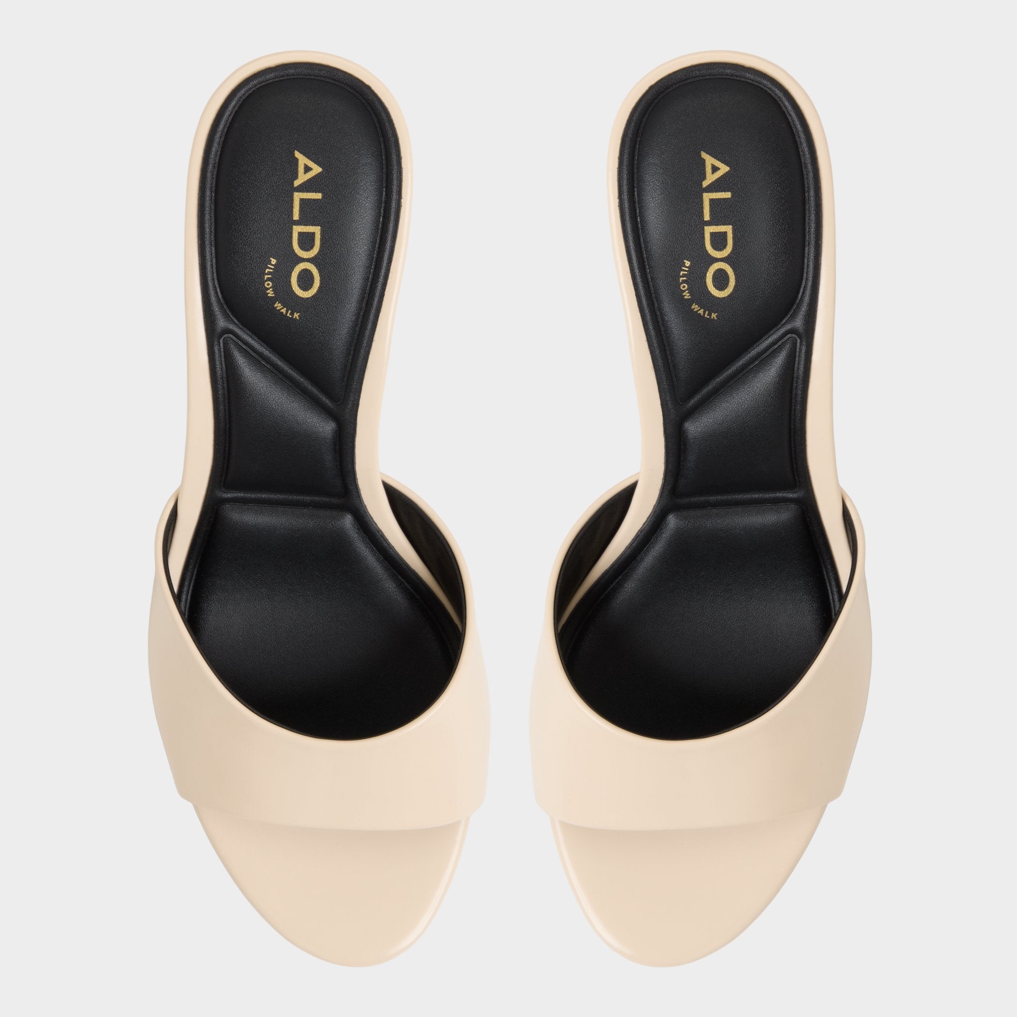 ALDO Annaberaen mule vernie noire petit talon