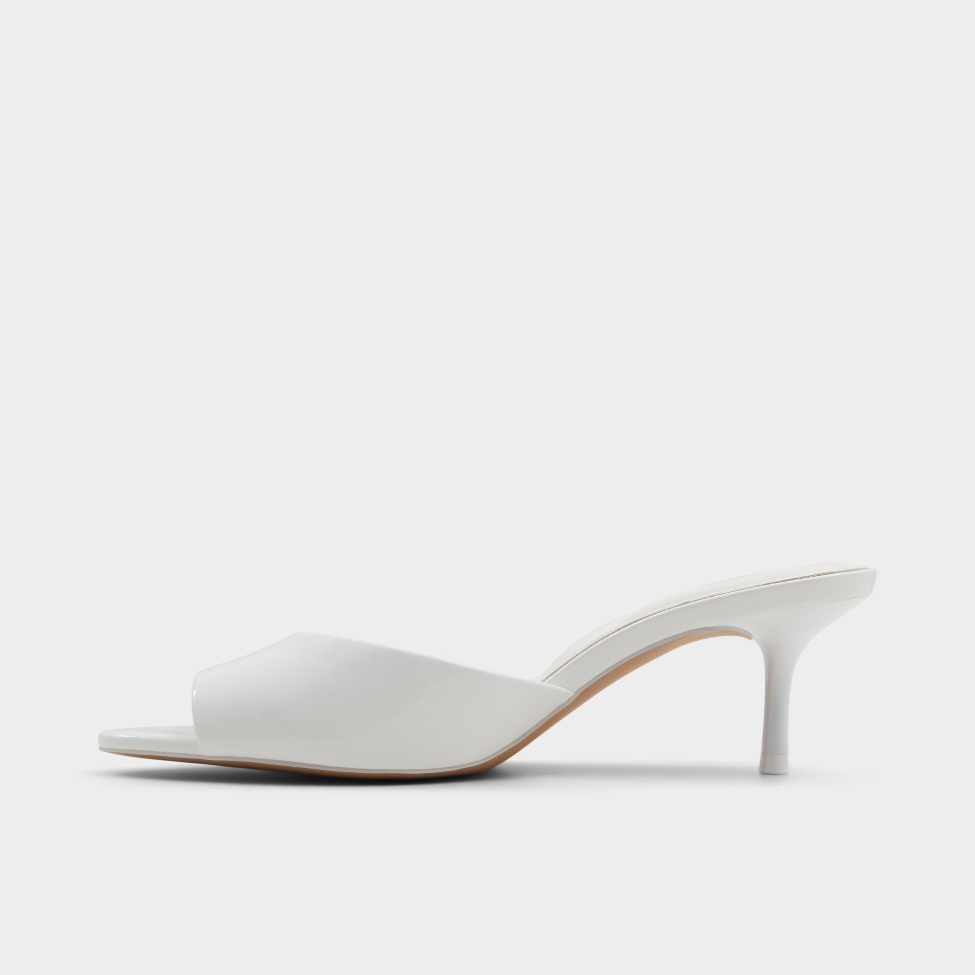 ALDO Dovedale mules à petit talon blanc
