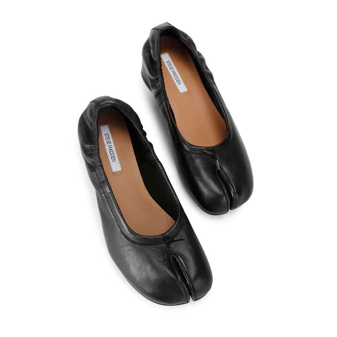 Steve Madden Cyra ballerines cuir noir bout fendu