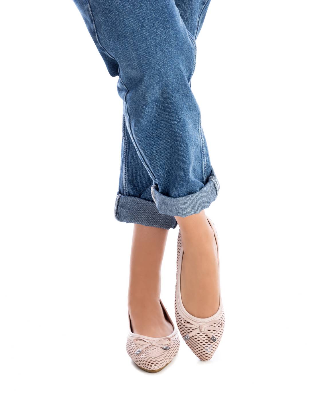 Carmela 16076103 ballerine marron cuir perforé