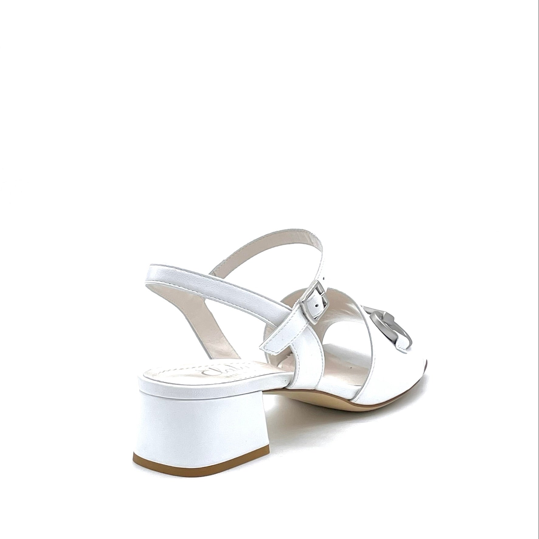 Elata 12130_1 sandales cuir blanc talon 3,5 cm 37