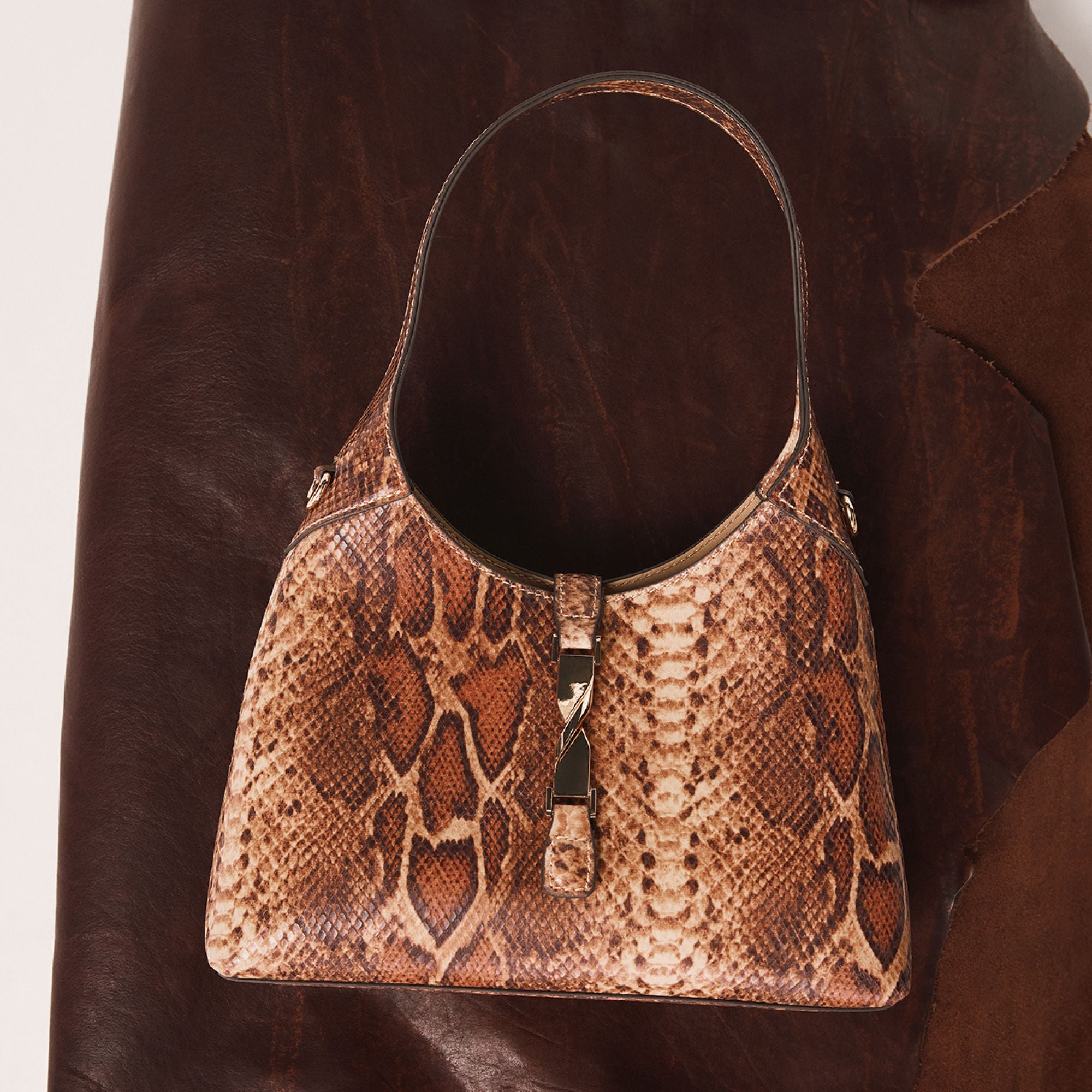 Aldo Harperminii sac hobo serpent marron