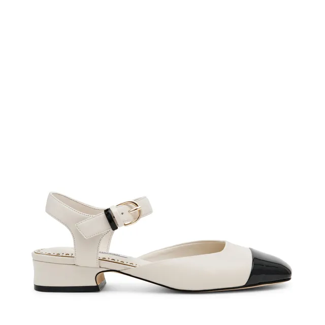 Steve Madden Novie ballerines cuir beige boucle 3 cm