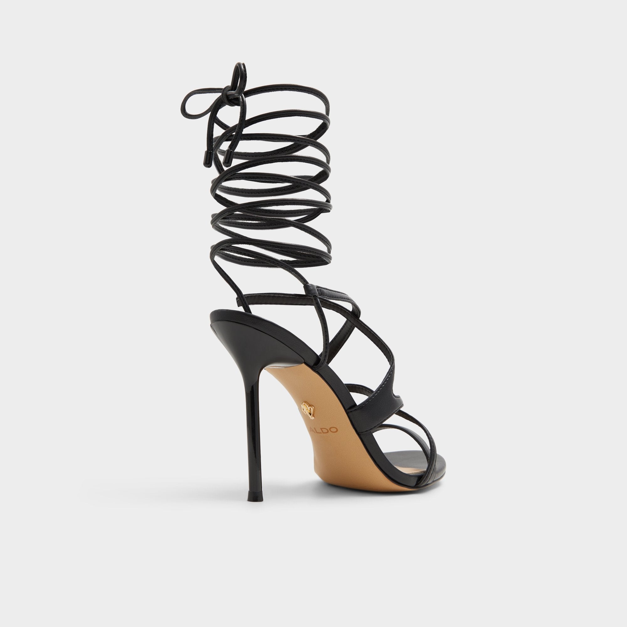 ALDO Marylou sandales à talons noires cuir talon haut