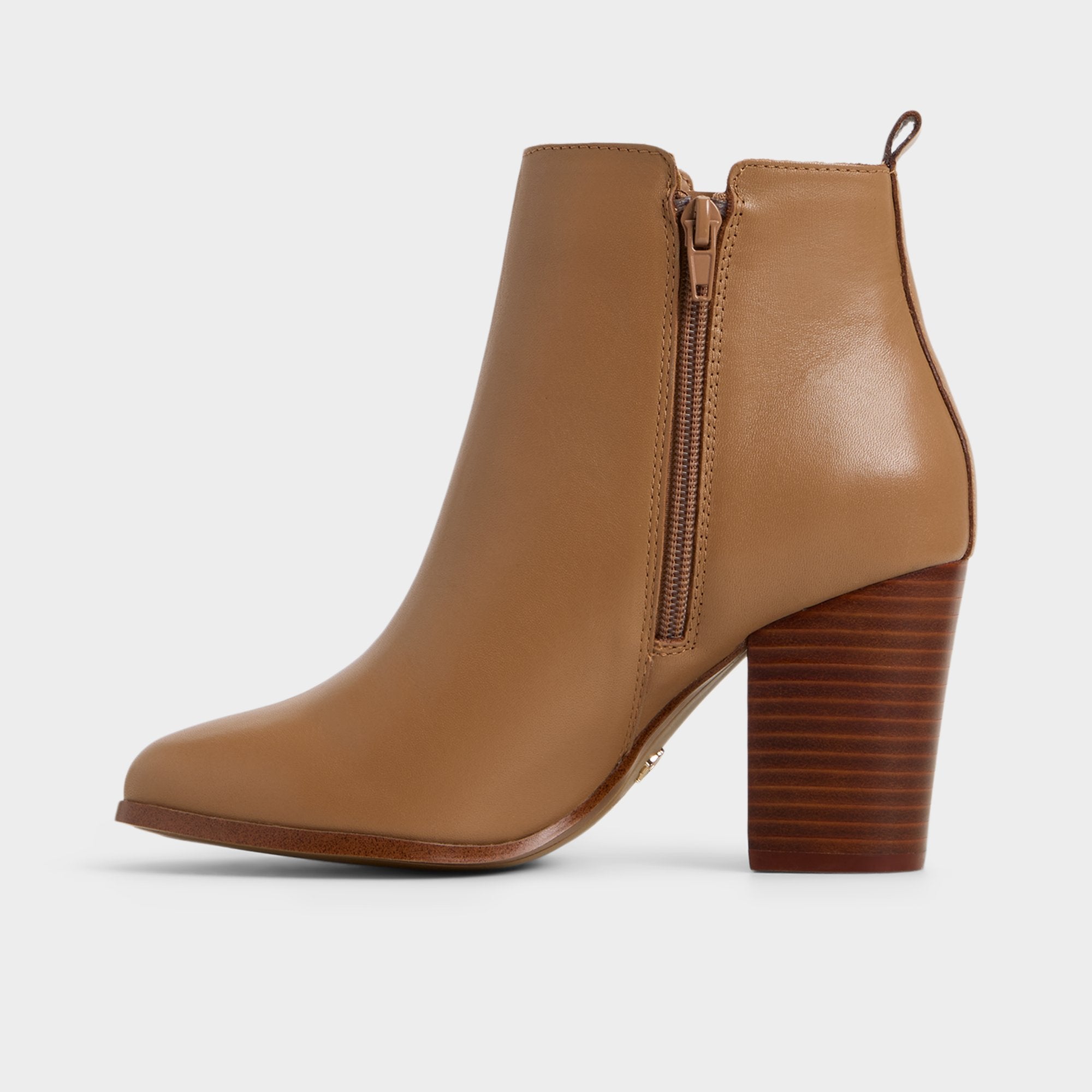 ALDO Noemieflex bottine cuir talon bloc fermeture zip
