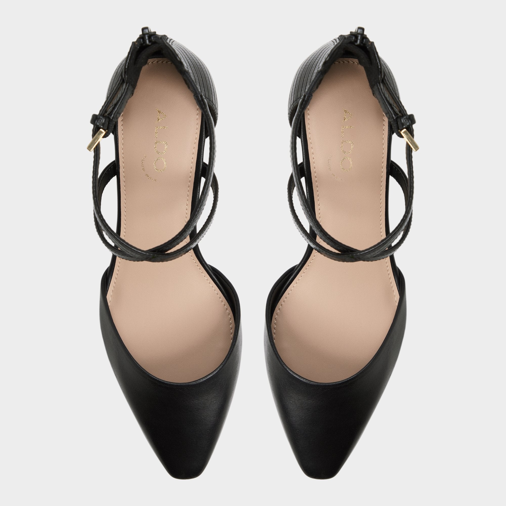 ALDO Grarwen sandales talon bloc noires métal