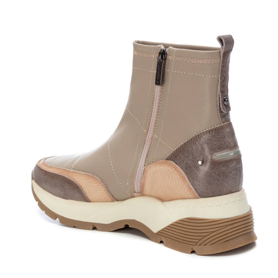 Carmela 16119403 basket montante marron textile cuir