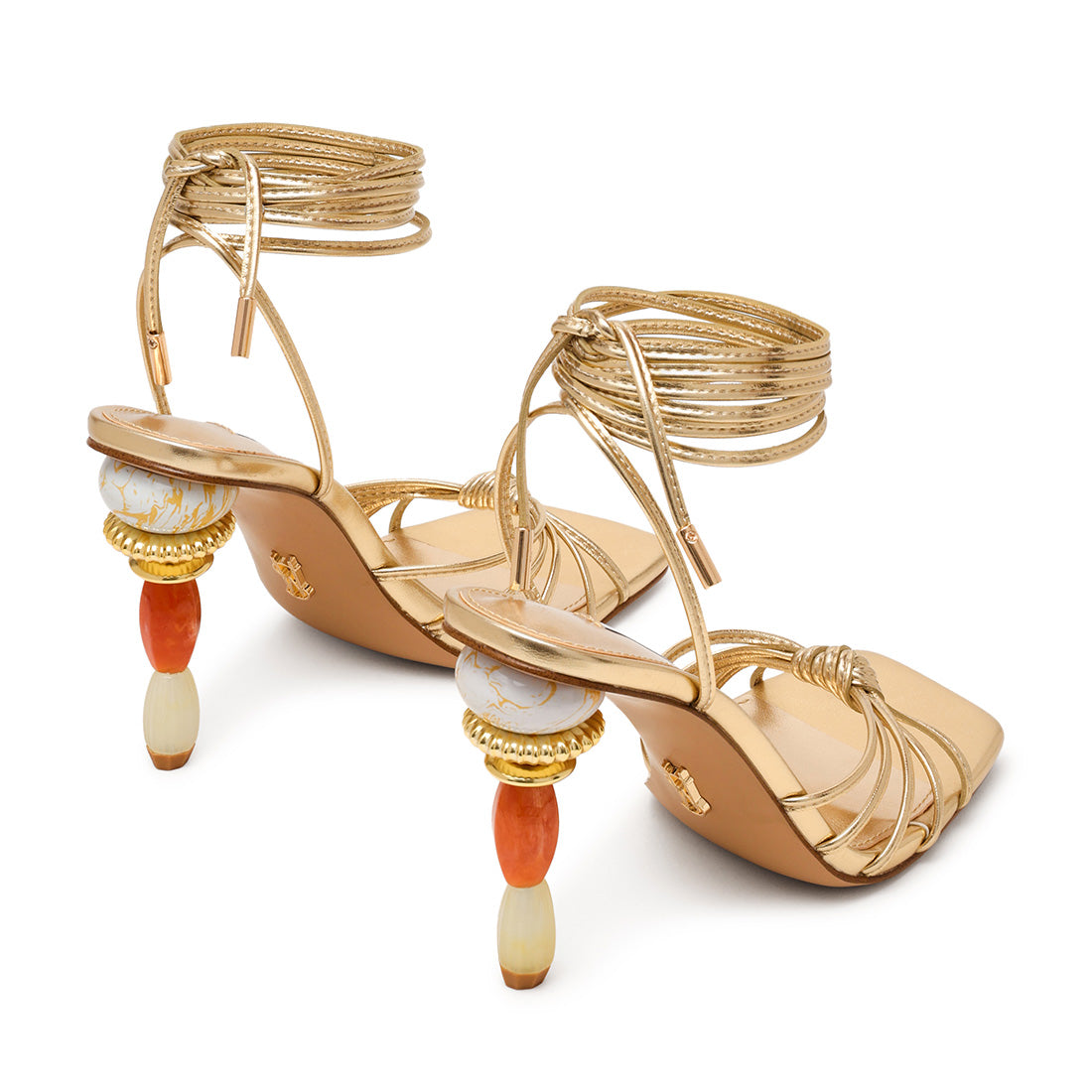 Steve Madden Solena Sandal sandales dorées talon 8 cm