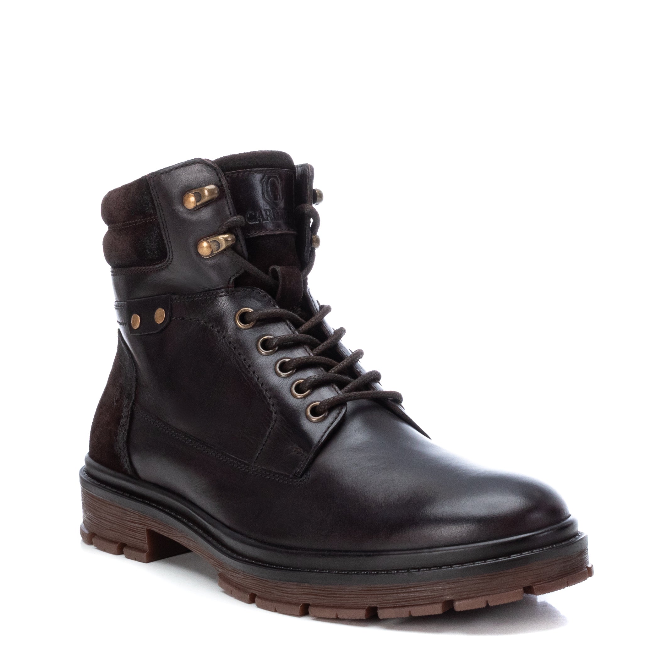 Carmela 16007903 boots homme marron cuir à lacets