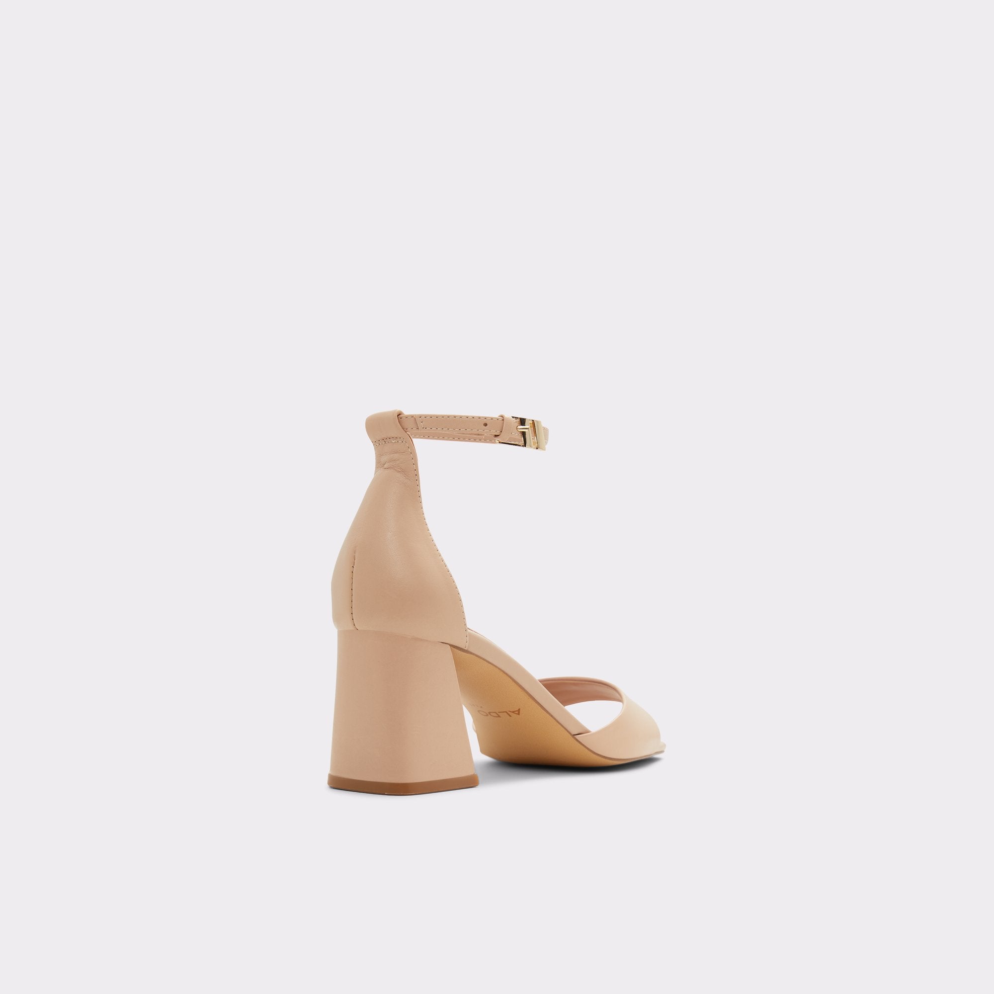 ALDO Safdie escarpins bloc nude bride cheville