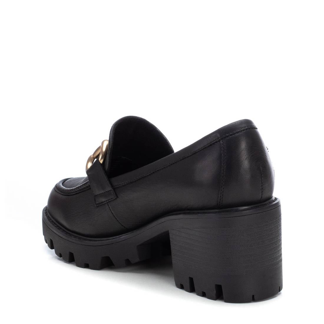Carmela 16112903 mocassin cuir noir talon 6 cm