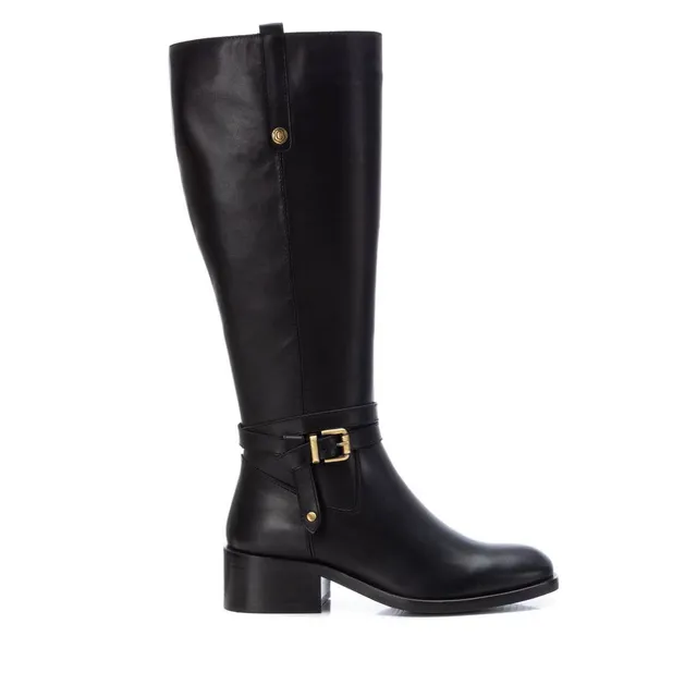 Carmela 16097701 botte femme noire cuir talon 4 cm