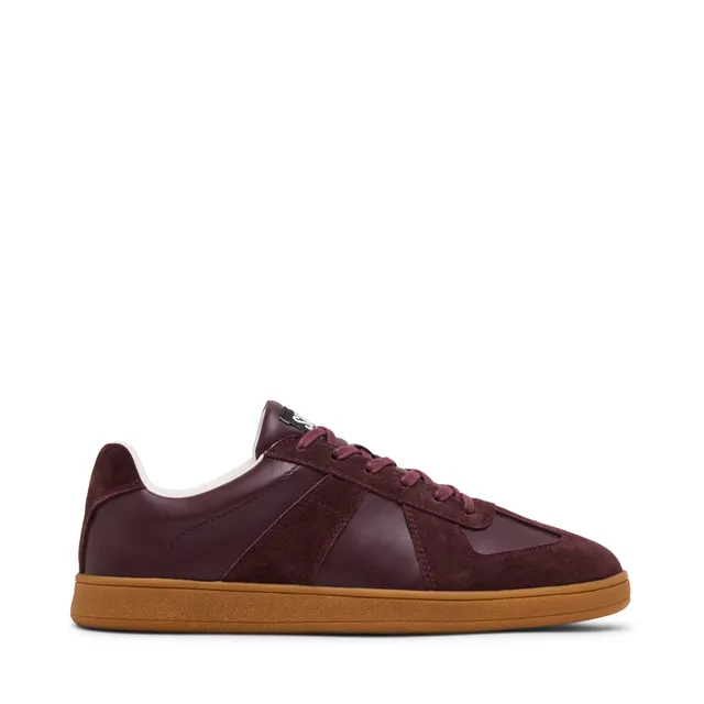 Steve Madden Waltor baskets homme daim bordeaux à lacets