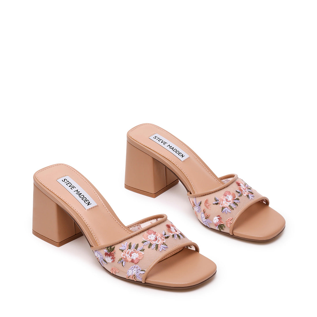 Steve Madden Claudiah mules floral toile plateau 5 cm