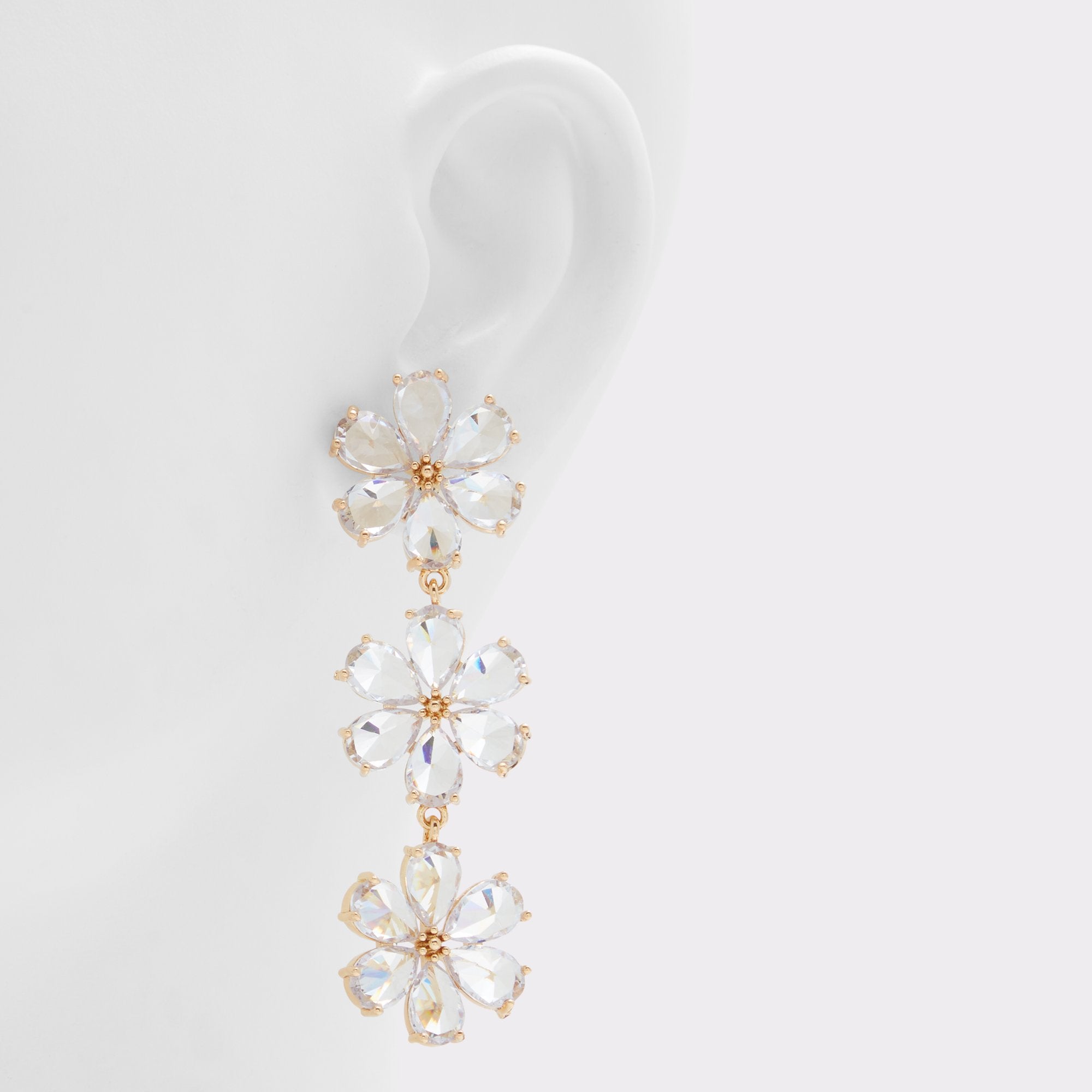 ALDO Gelabale boucles d'oreilles chandelier doré
