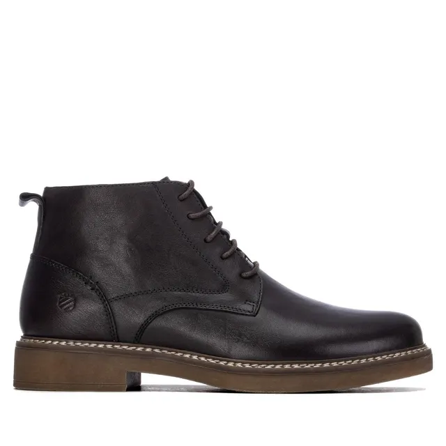 Carmela 16420202 boots homme marron cuir lacets zip