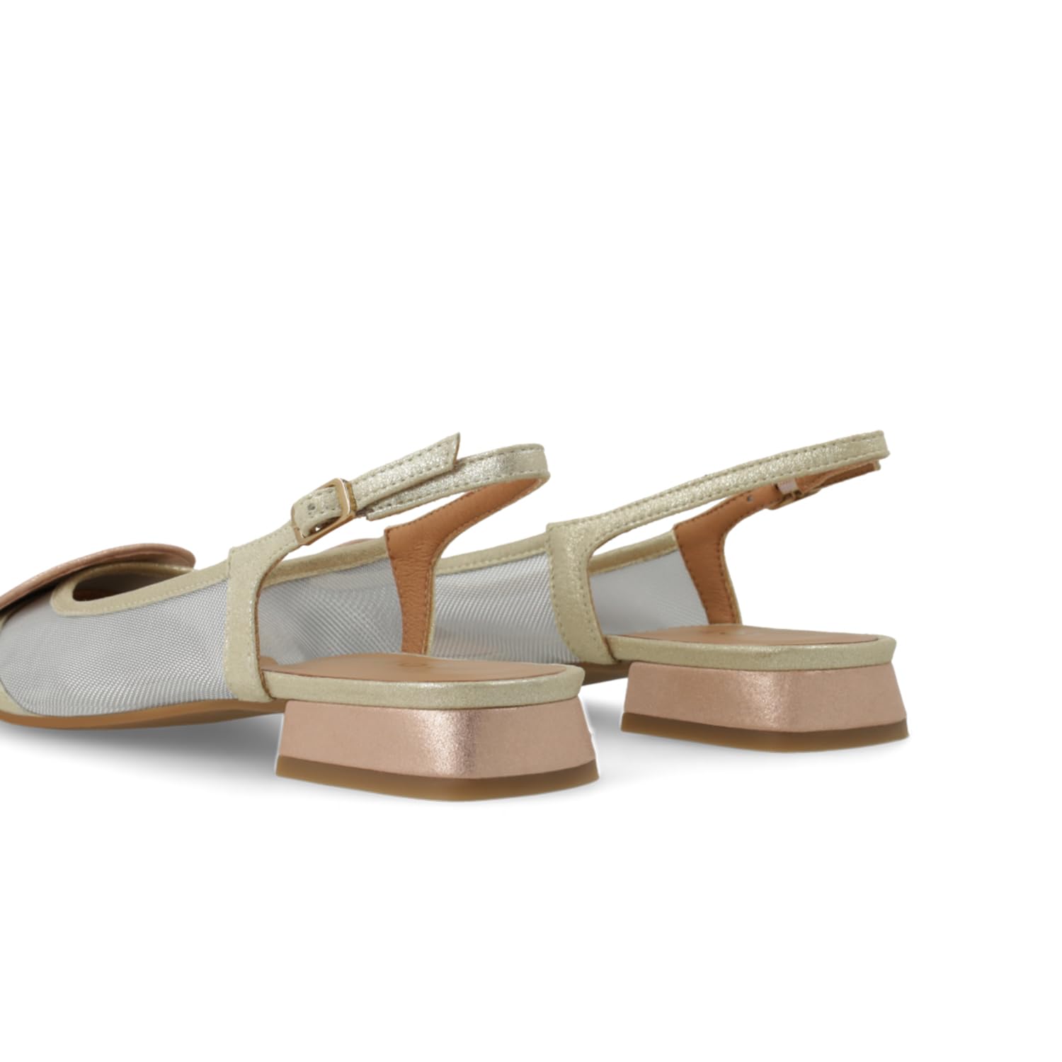 LODI BRO5264 ballerines dorées cuir véritable