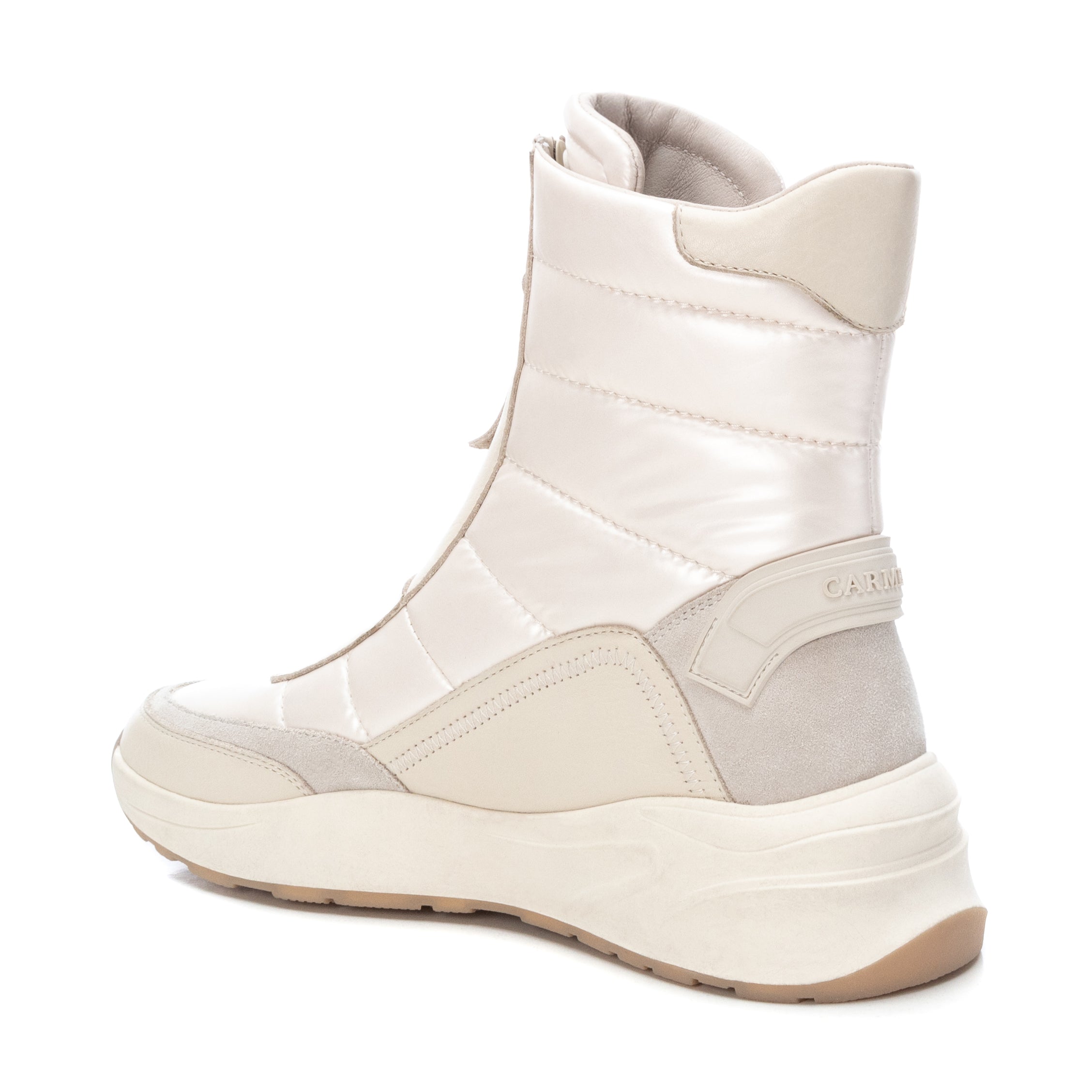 Carmela 16036305 bottine femme blanc sneaker matelassée