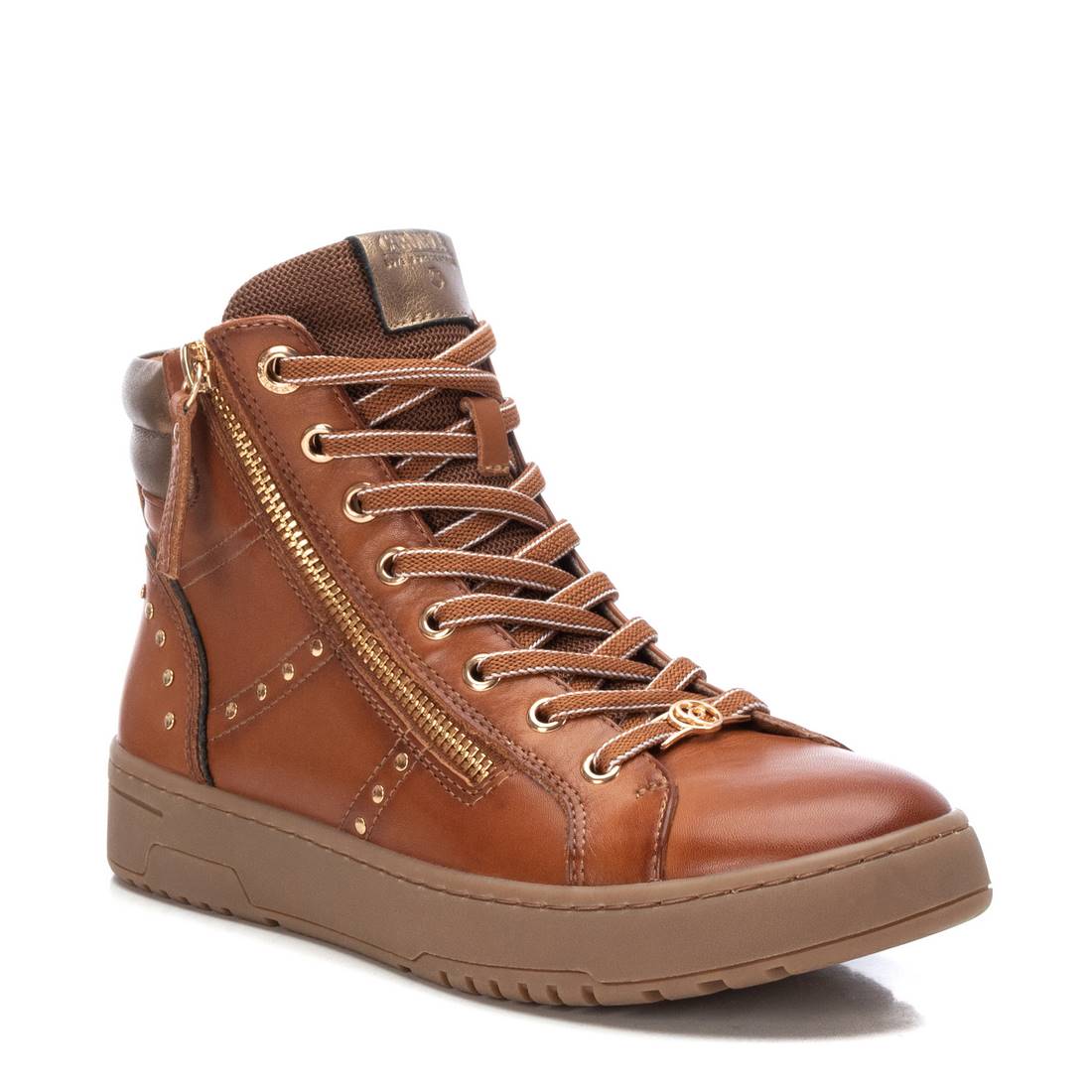 Carmela 16180502 bottine femme marron cuir plat