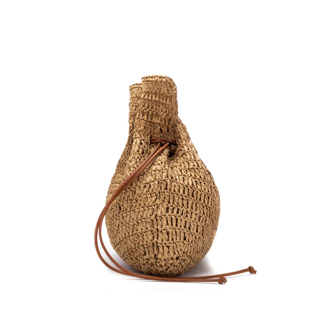 Carmela 18622002 sac raphia taupe cordon 40 cm