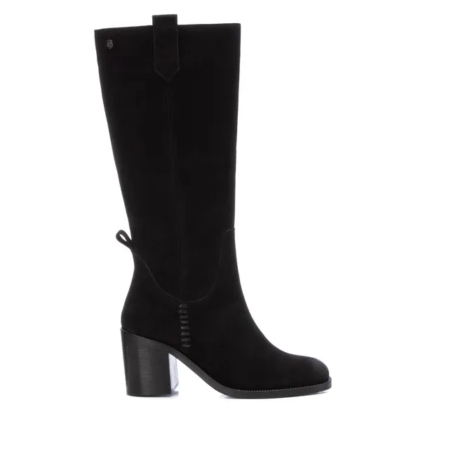 Carmela 16005901 bottes cuir noir talon 7 cm