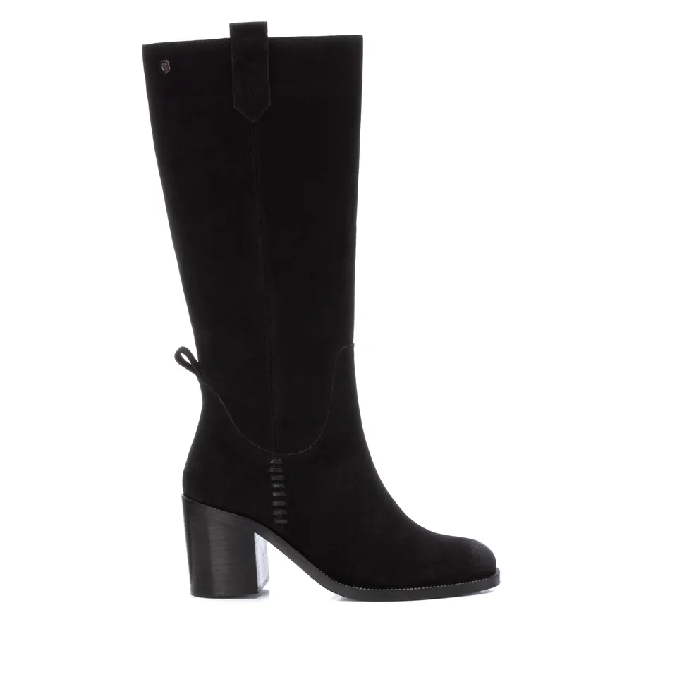 Carmela 16005901 bottes cuir noir talon 7 cm