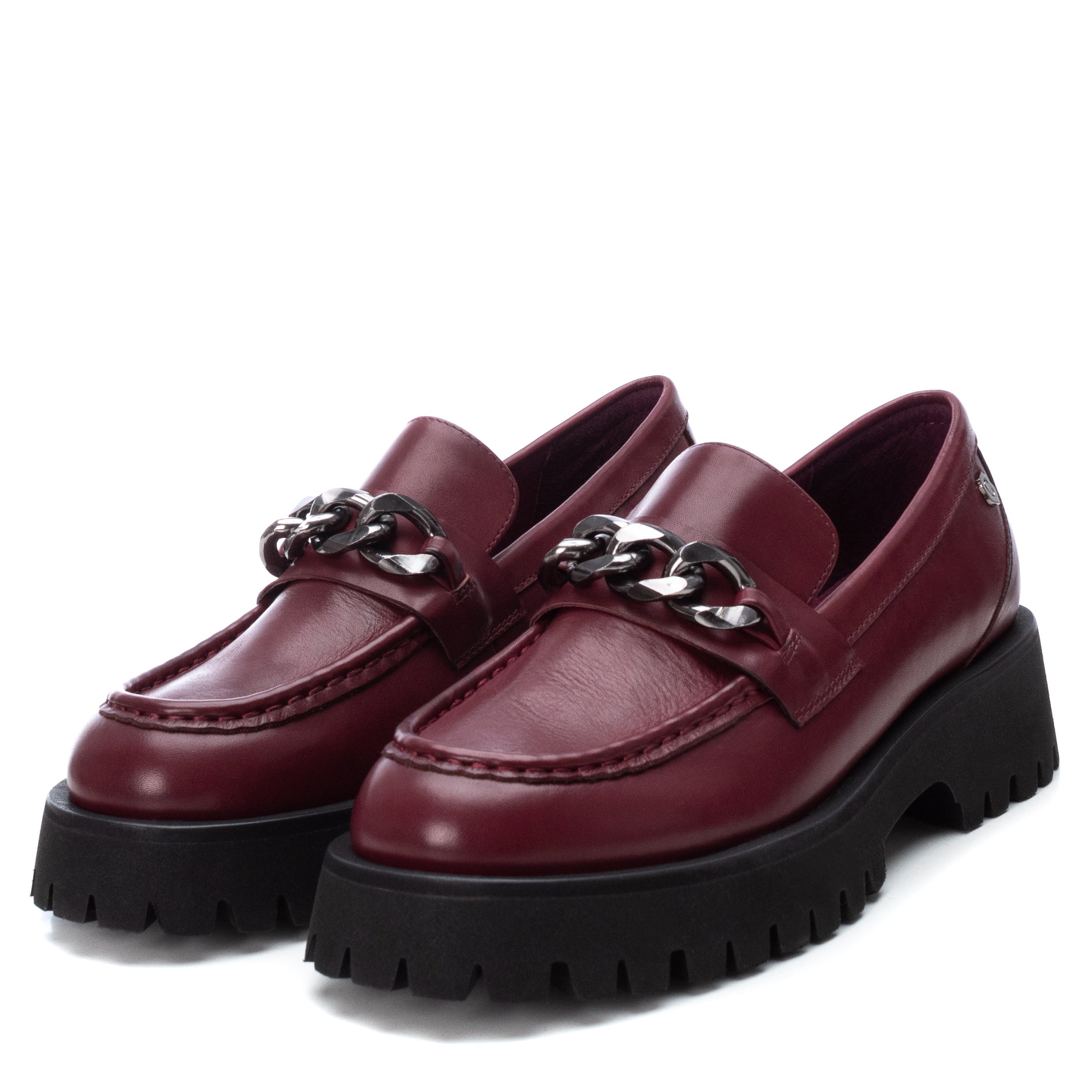 Carmela 16035806 mocassins cuir rouge track