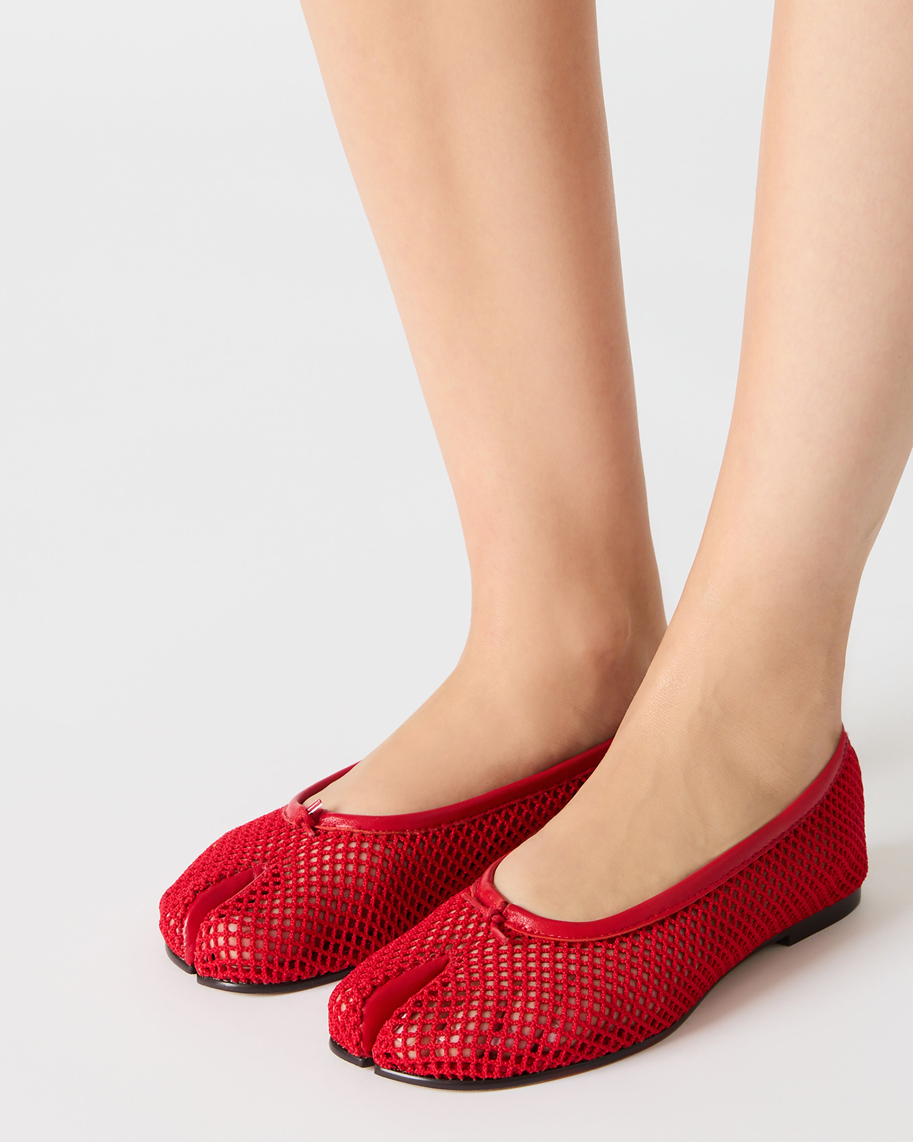 Steve Madden Calico ballerine rouge mesh 1,5 cm