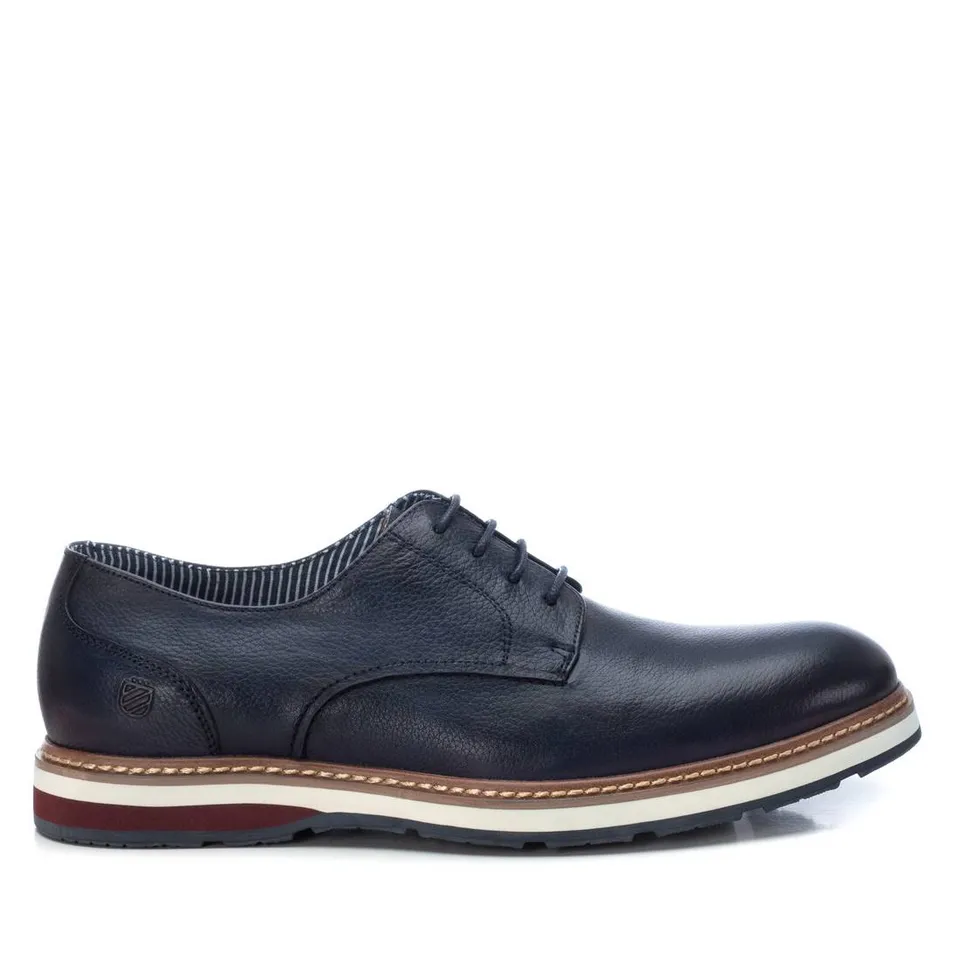 Carmela 16126103 derby cuir bleu à lacets
