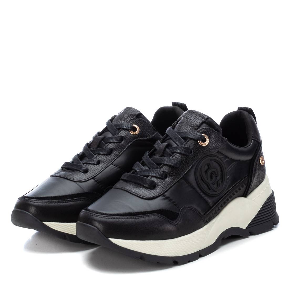 Carmela 16092801 basket noire cuir véritable
