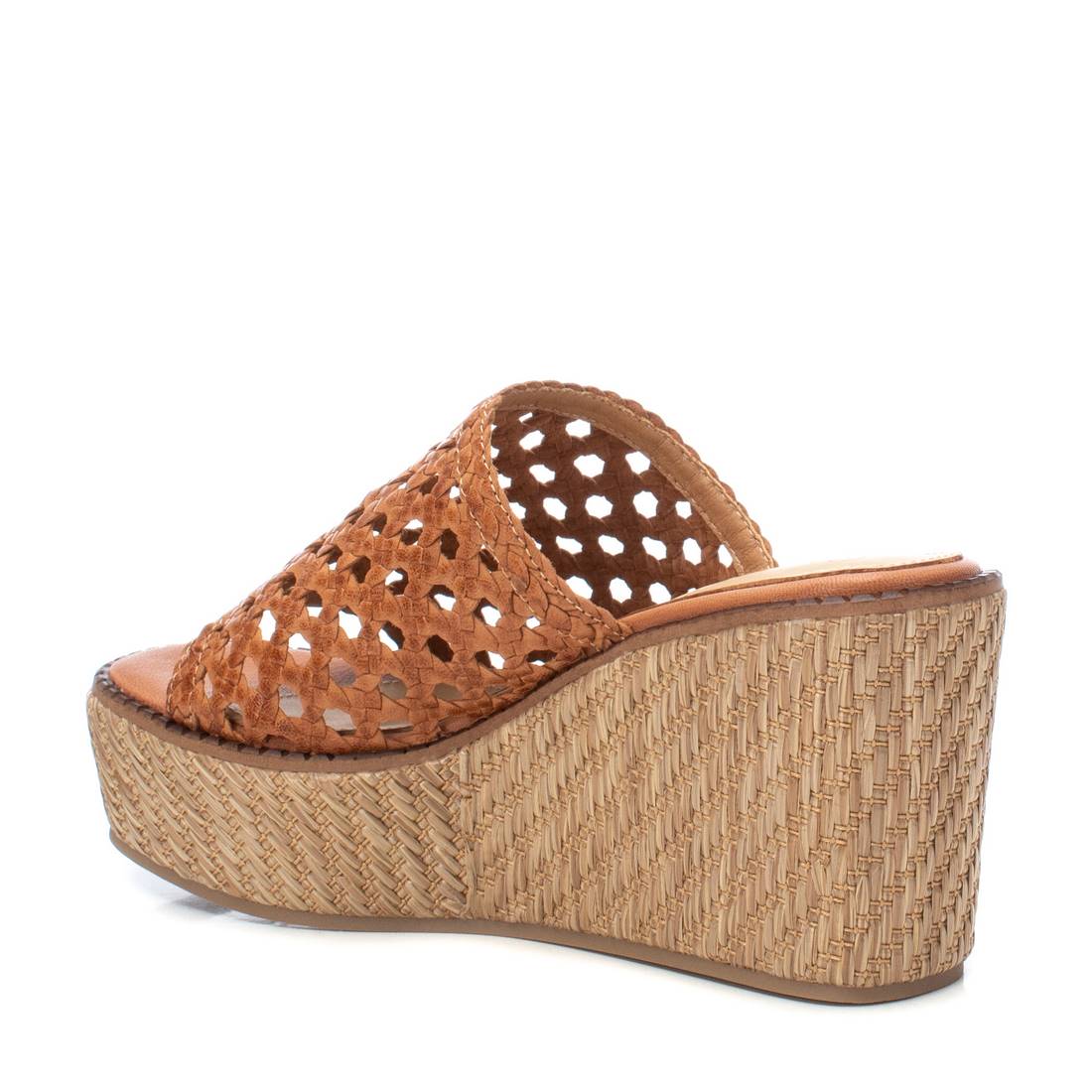 Carmela 16148304 sandale compensee cuir marron 9 cm