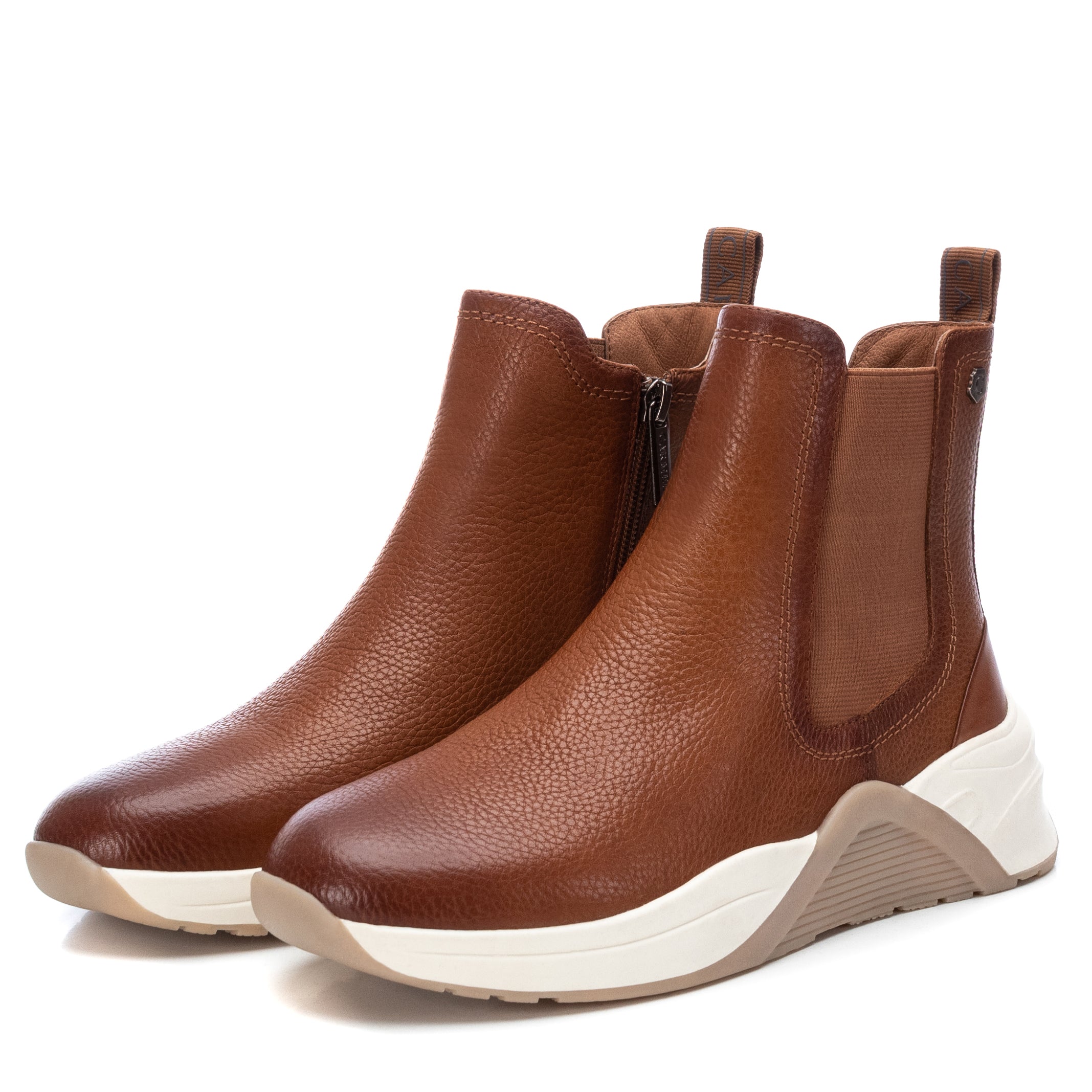Carmela 16014102 bottine chelsea femme marron cuir