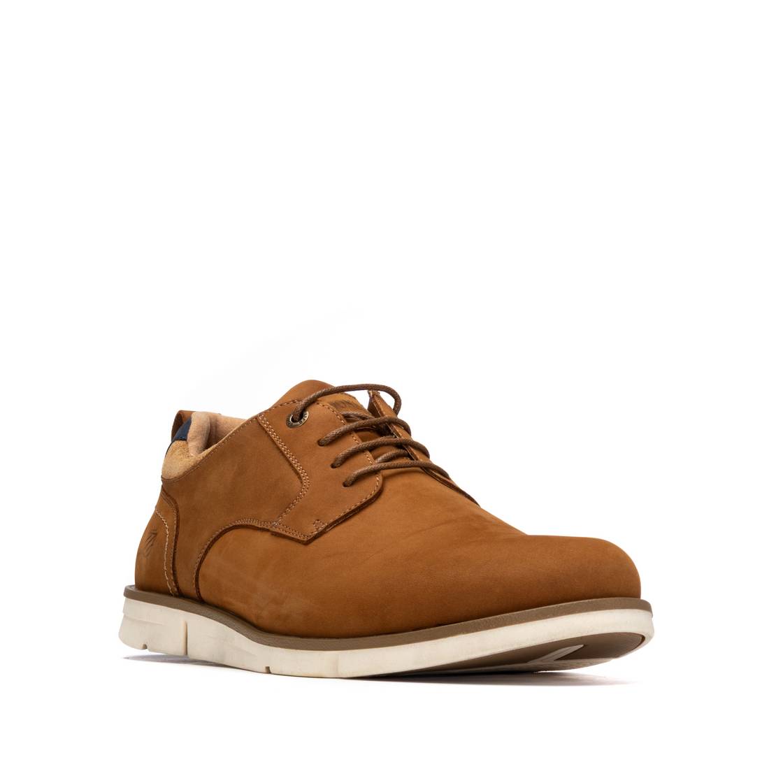 Carmela 16390002 derby homme camel cuir semelle gomme