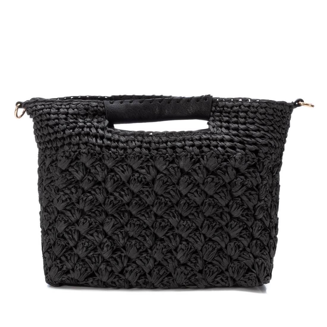 Carmela 18610305 sac bandoulière rafia noir