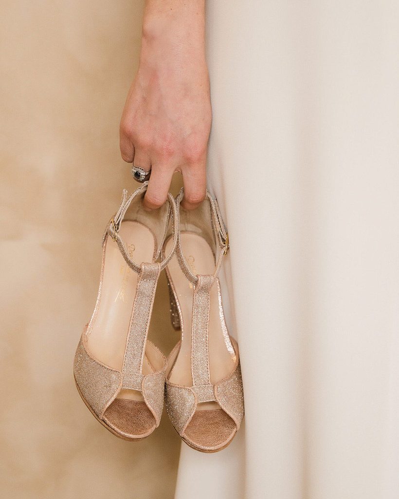 Dessine Moi Un Soulier Charlotte sandales paillettes or blond