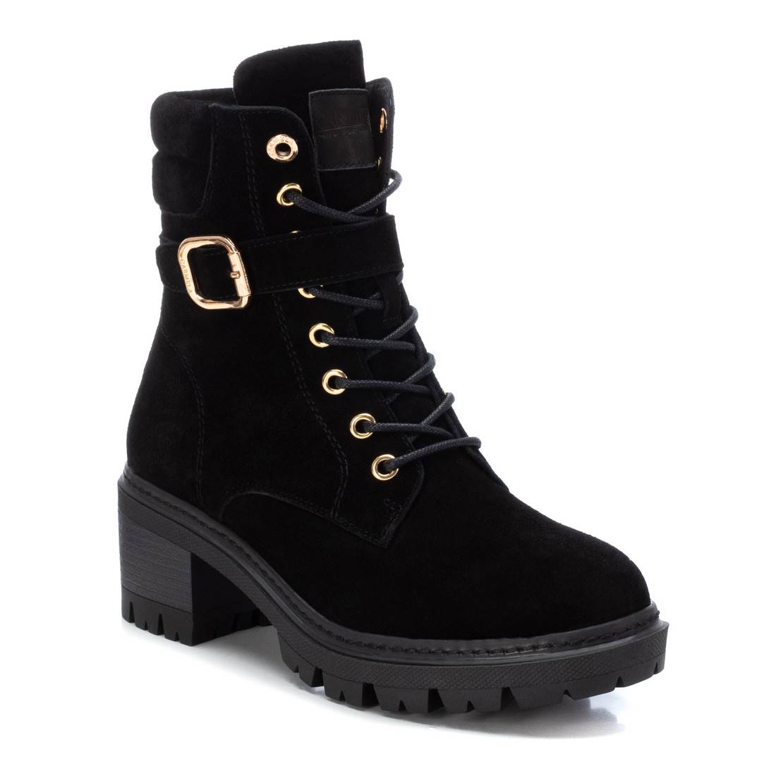 Carmela 16104901 bottines cuir noir talon 6 cm