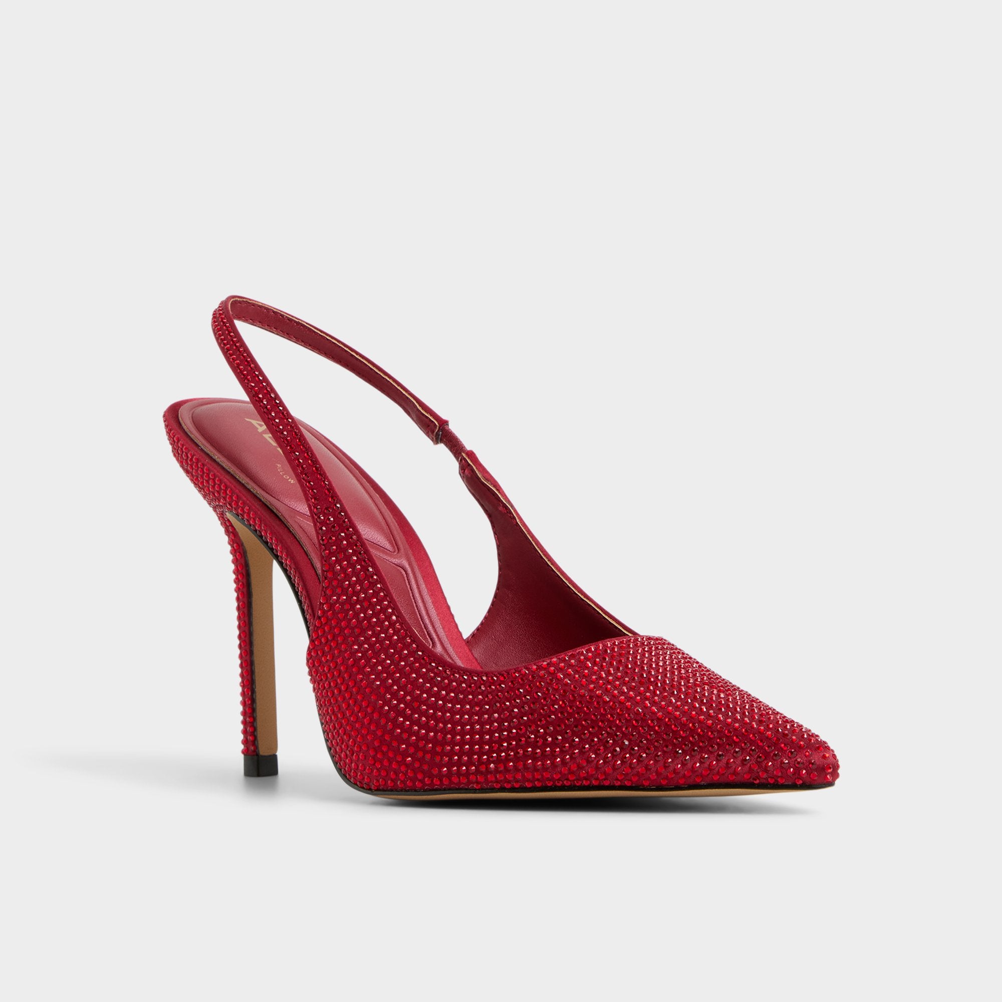 ALDO Lovebloom sandales slingback satin rouge