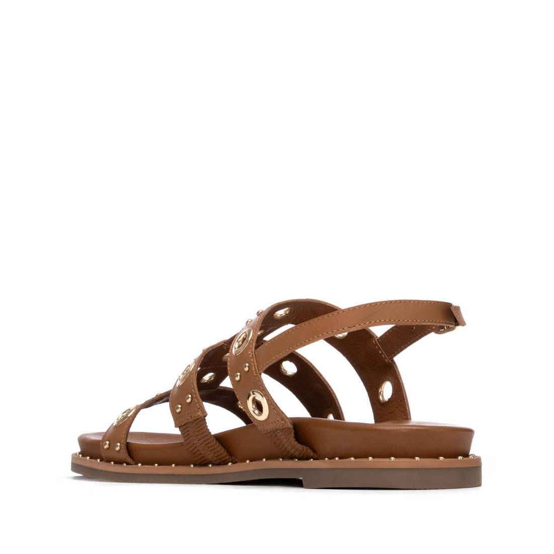 Carmela 16320801 sandales femme cuir camel boucle