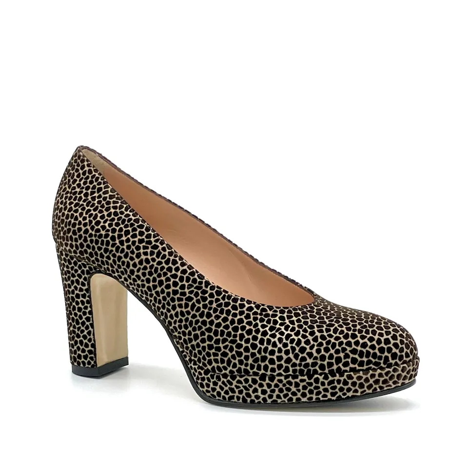 Elata 54509 escarpins imprimé plateau talon 9,5 cm