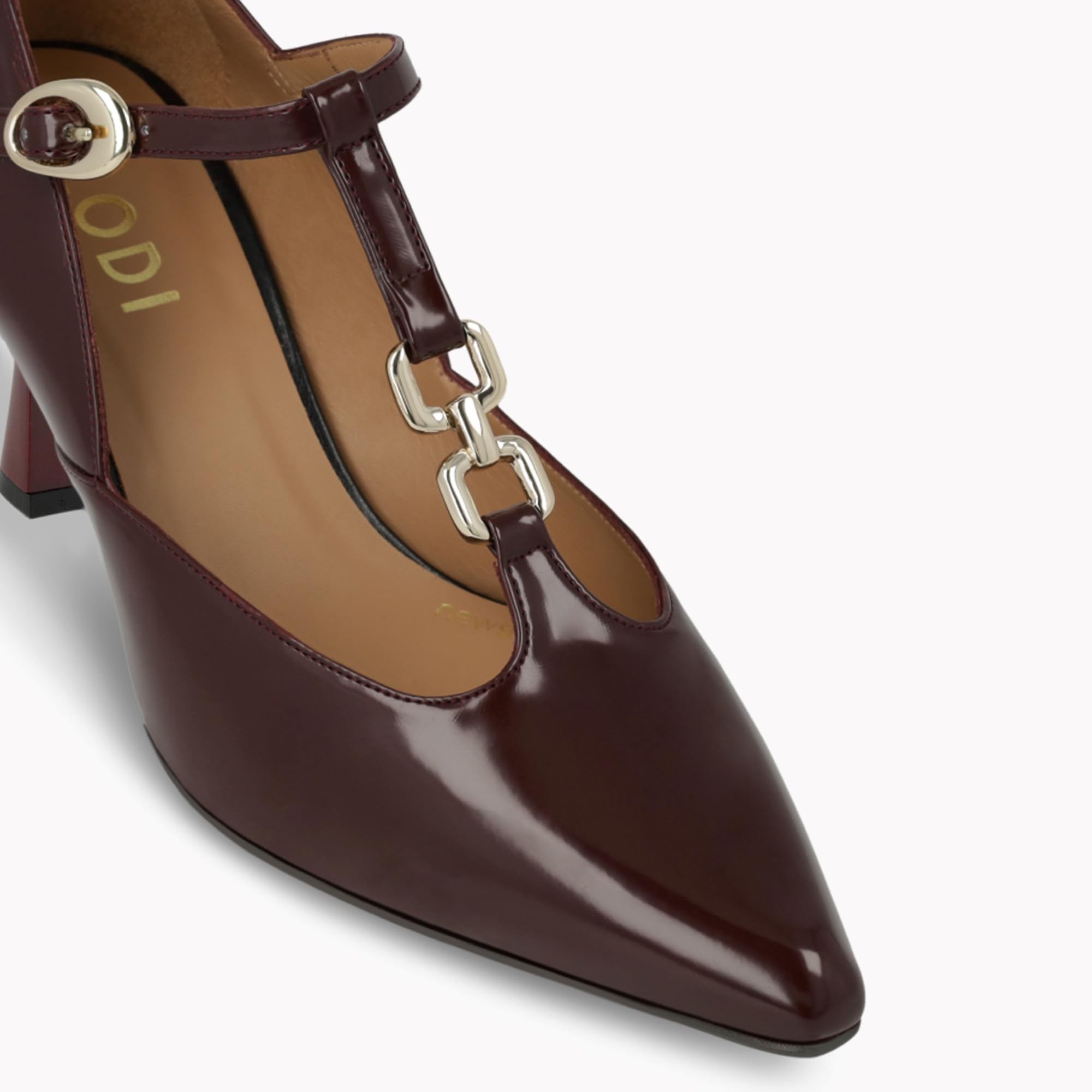 LODI GAMO-PI escarpins bordeaux cuir