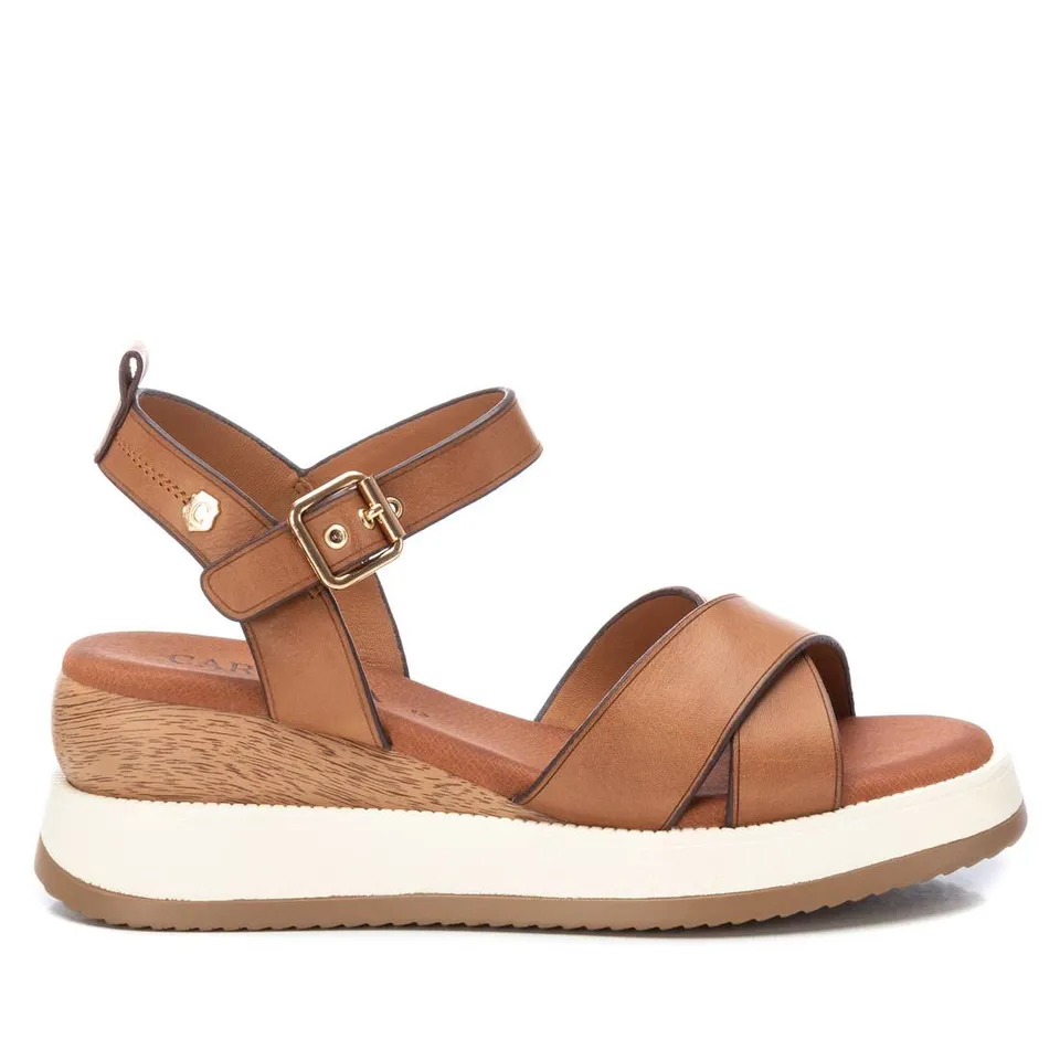 Carmela 16138901 sandales compensées cuir marron