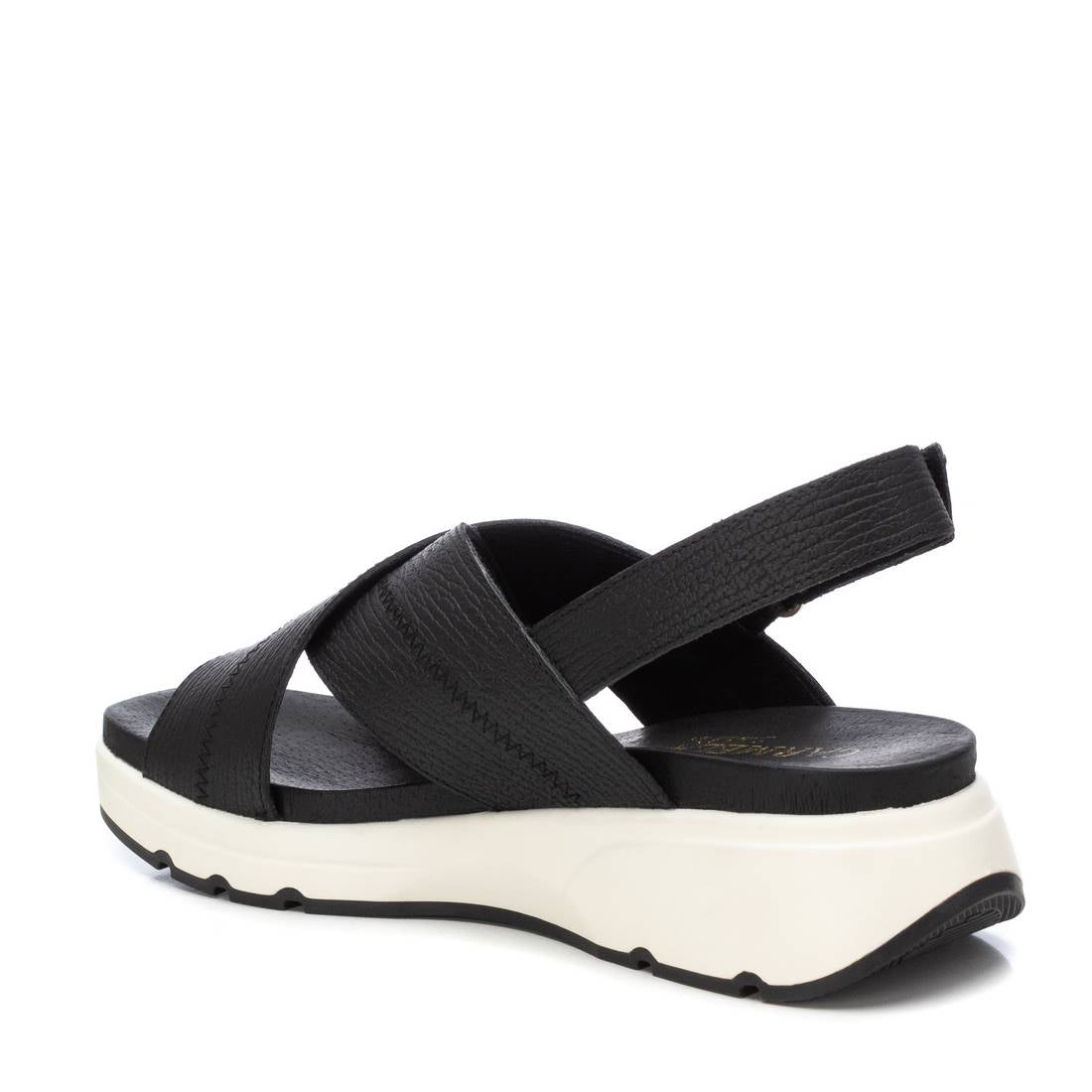 Carmela 16148104 sandales femme noir cuir plat