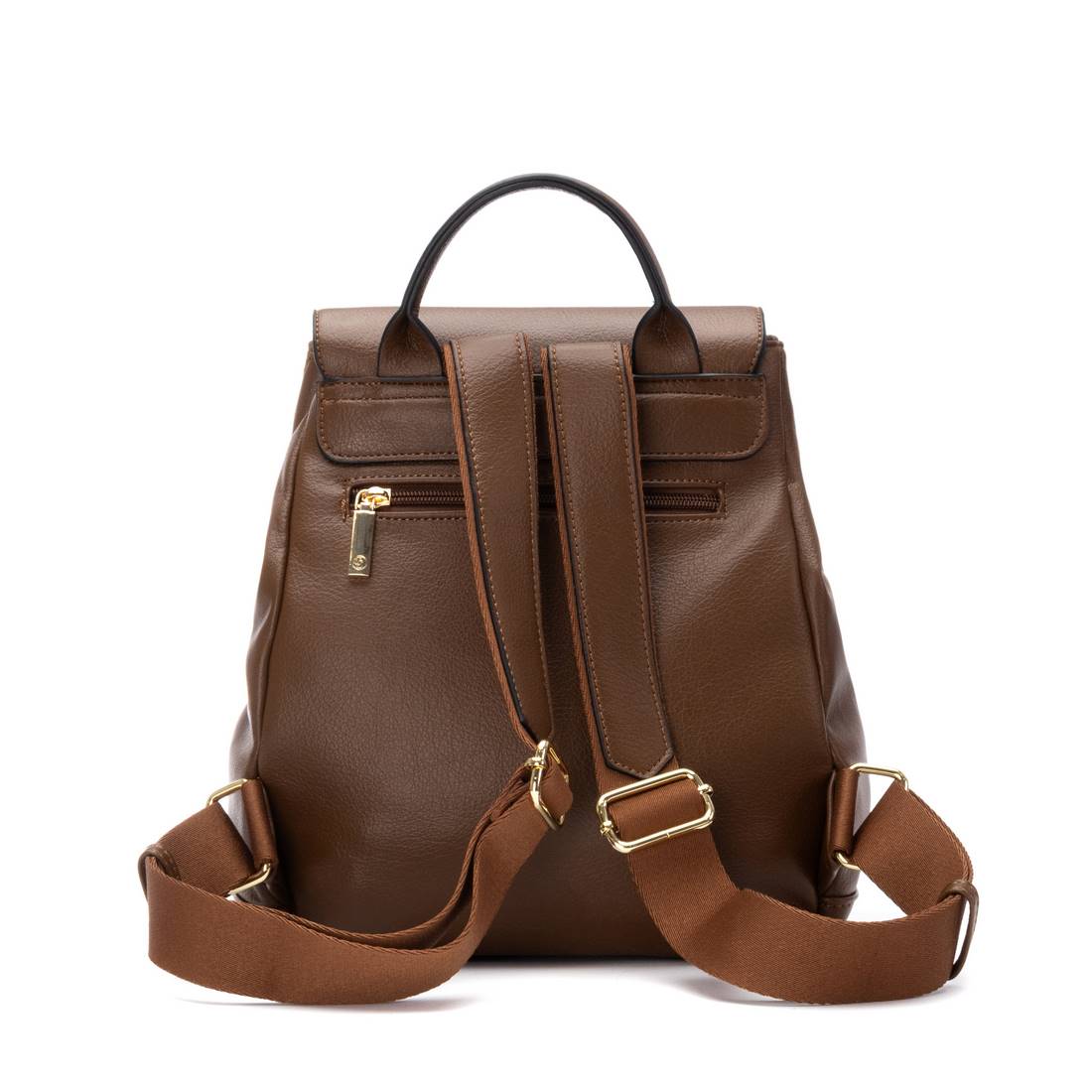 Carmela 18617601 sac à dos camel cuir véritable